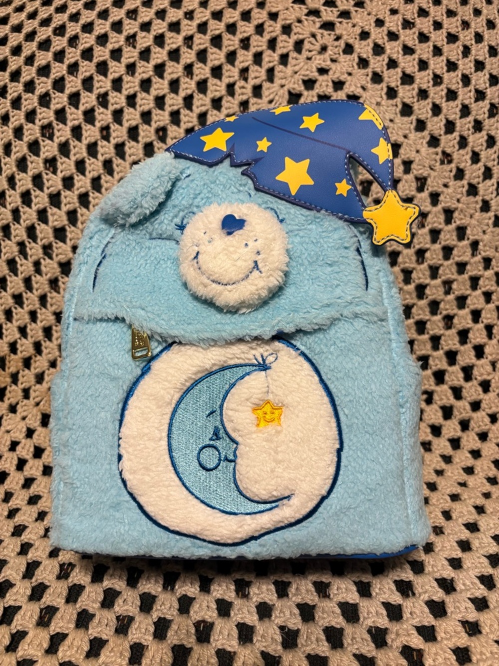 Loungefly Blue Plush Moon and Star Backpack